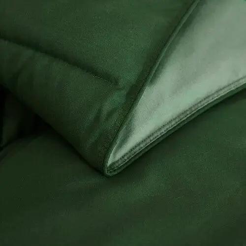 Full/Queen Traditional Microfiber Reversible 3 Piece Comforter Set in Green by HomePacific