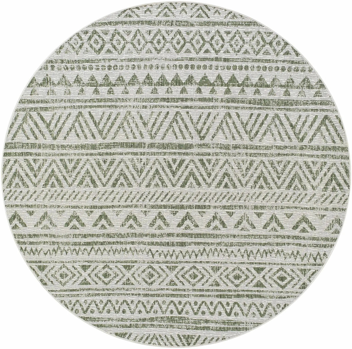 Novato Olive All Over Pattern Performance Outdoor Rug, photo 5 of 10