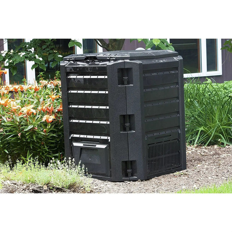 Black Composter 100-Gallon Compost Bin for Home Composting by HomePacific