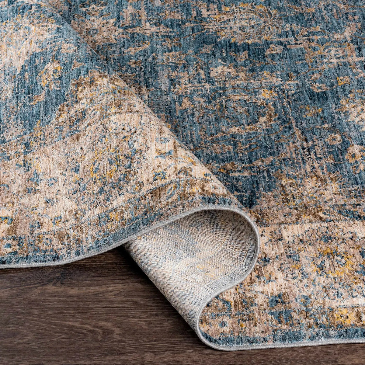 Gimli Oriental Blue Area Rug, photo 9 of 12