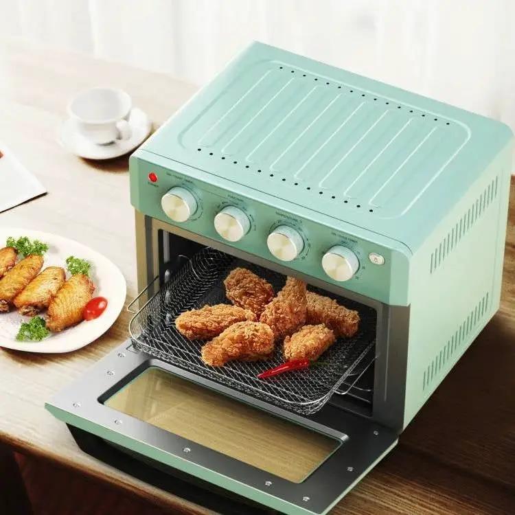 Modern Space Saving Countertop Kitchen Convection Toaster Oven Air Fryer - Teal by HomePacific