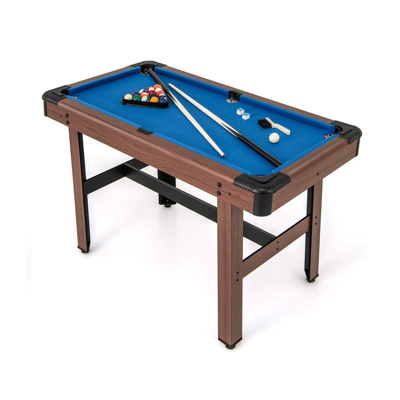 48 Inch Pool Wooden Game Table with Full Set of Ballsfor Kids and Adults by DirectDeals