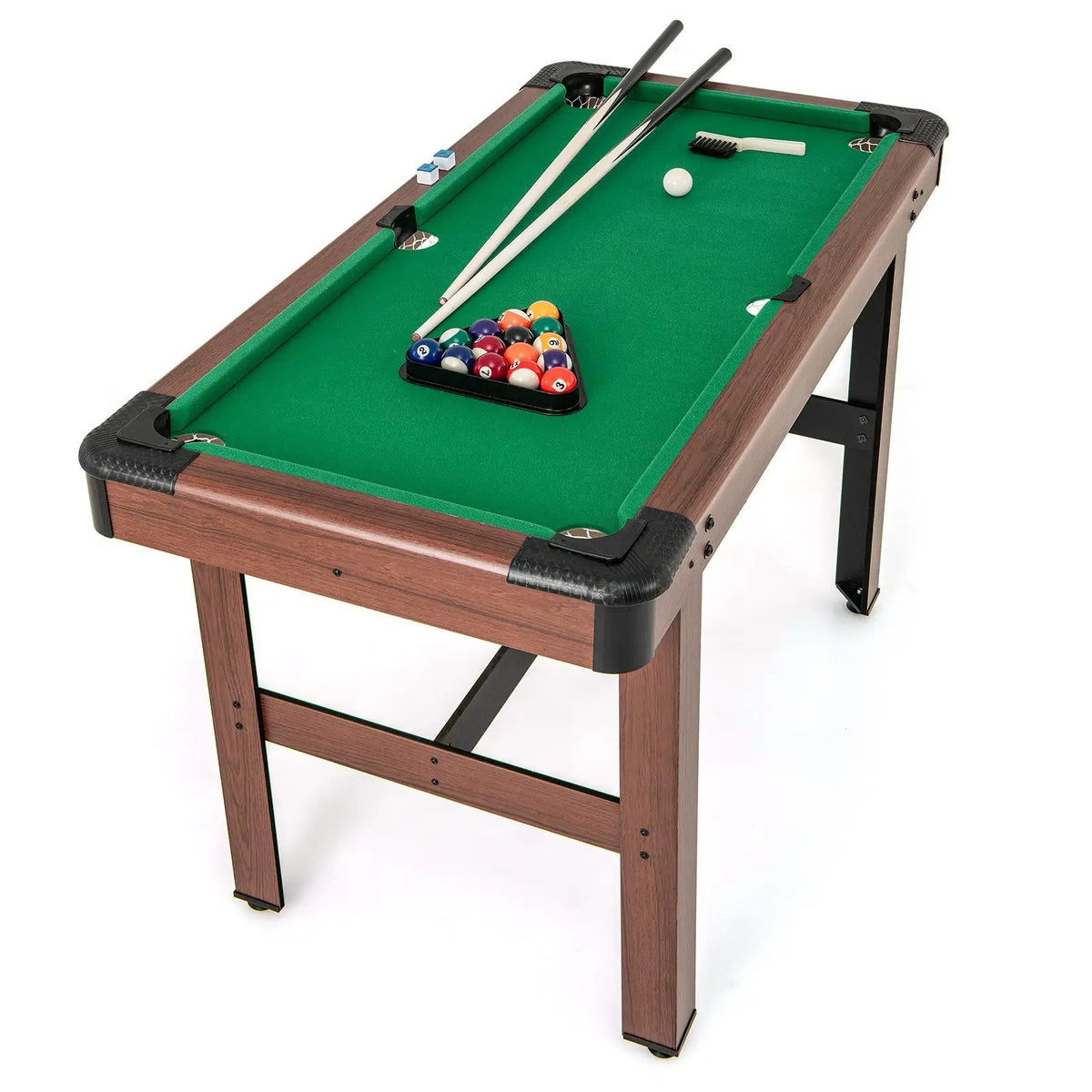 48 Inch Pool Wooden Game Table with Full Set of Ballsfor Kids and Adults, photo 5 of 16