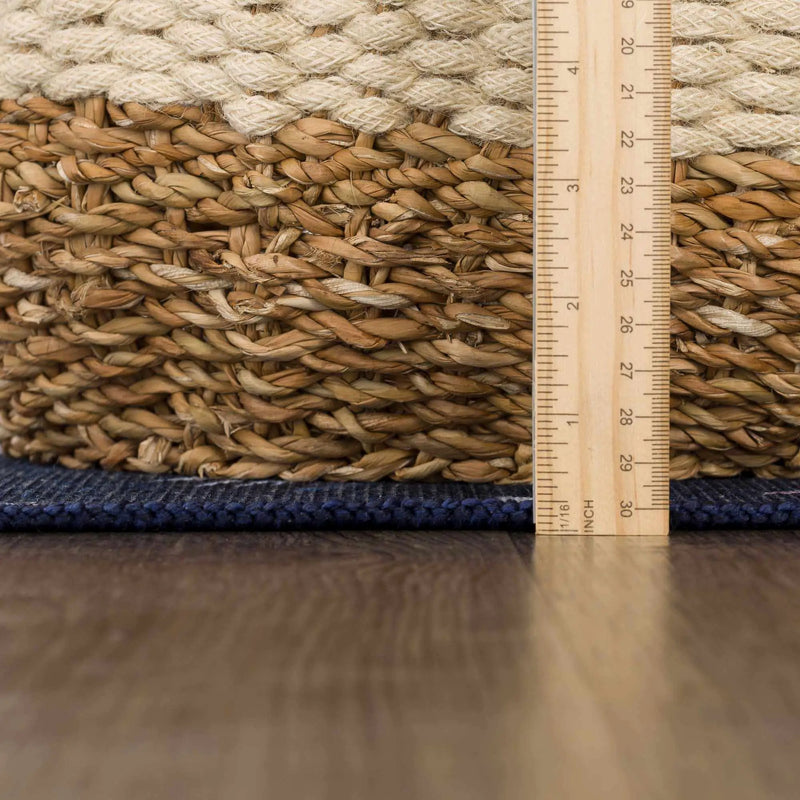 Milne Navy Dinosaur Washable Kids Rug - Clearance by Boutique Rugs