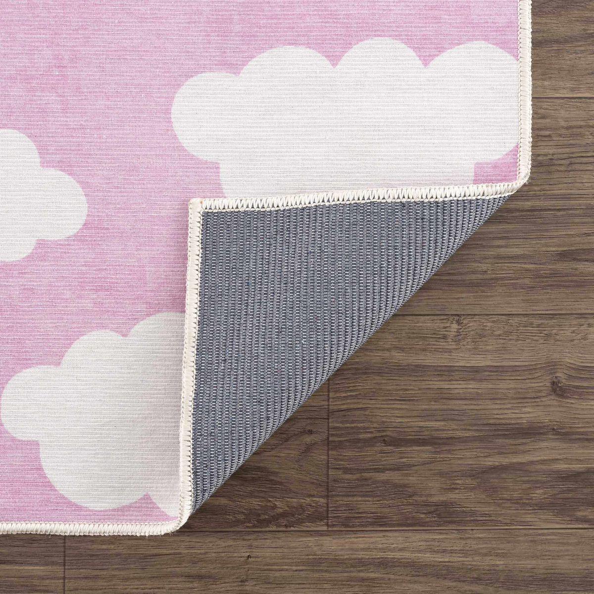 Nizar Pink Cloud Washable Kids Rug - Clearance, photo 4 of 9