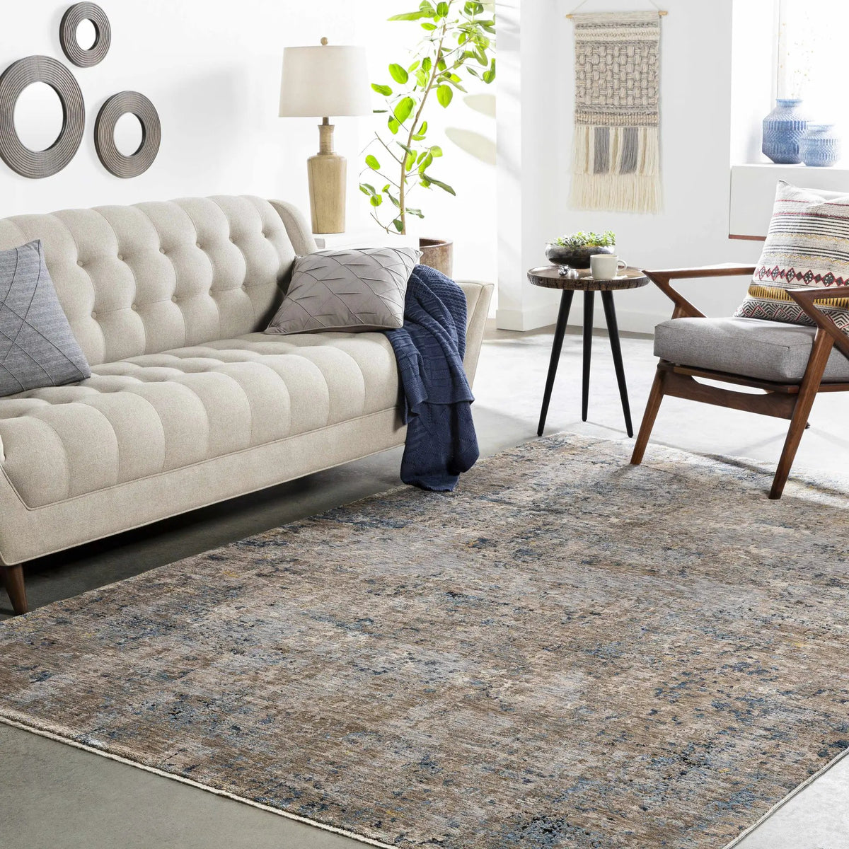 Gorokan Area Rug, installed in a room