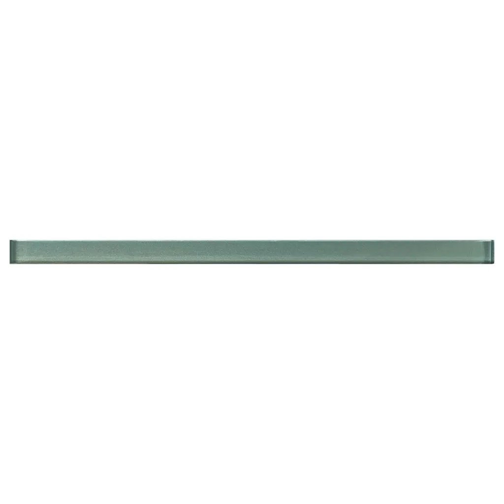 Tiffany Blue 0.6x12 Glossy Glass Pencil Tile Trim (10 pack, 0.5 sq ft/case) by Apollo Tile