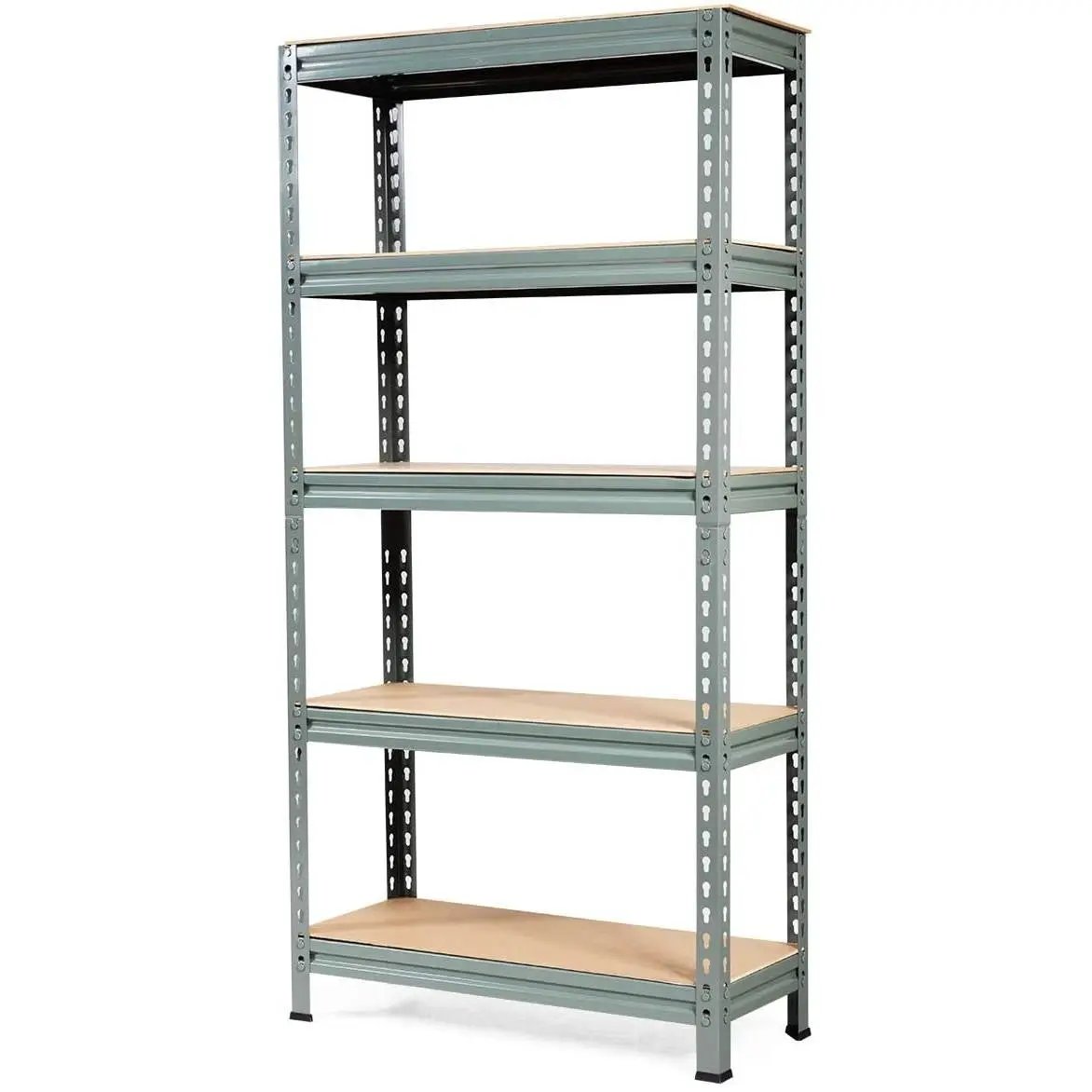 Heavy Duty 60 inch Adjustable 5-Shelf Metal Storage Rack in Gray by HomePacific