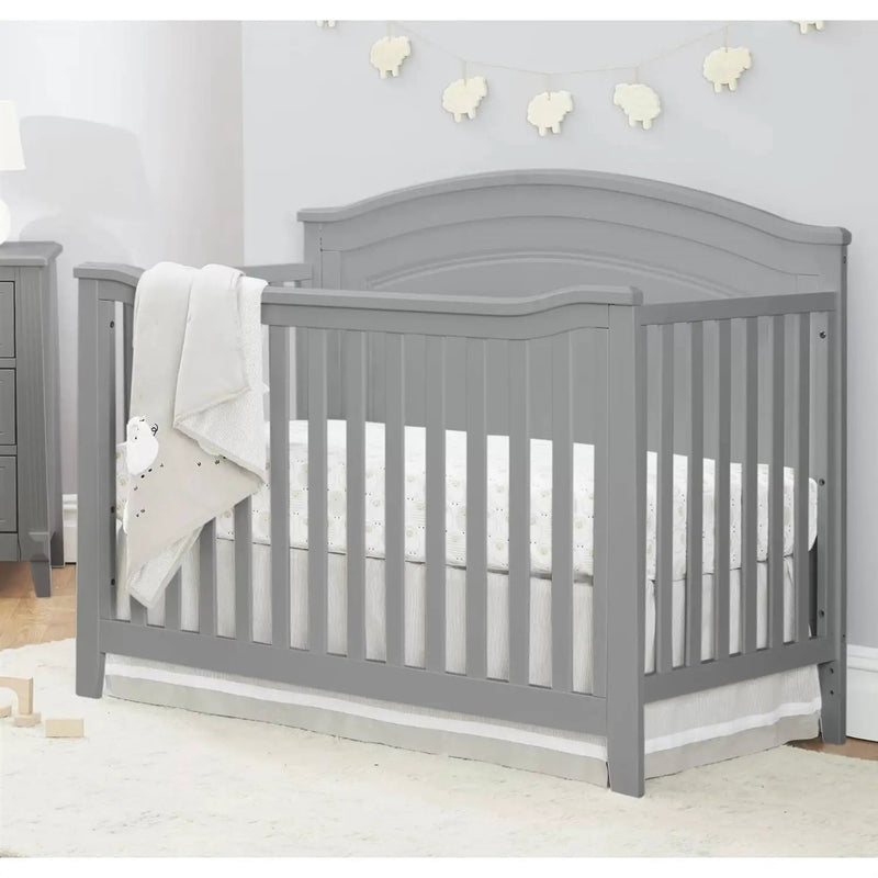 SF Home Solid Wood Convertible Crib in Grey - Toddler Bed Sold Separately by HomePacific