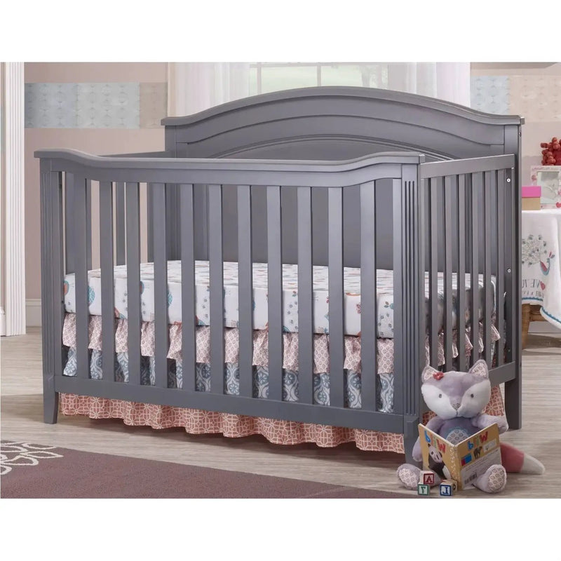 SF Home Solid Wood Convertible Crib in Grey - Toddler Bed Sold Separately by HomePacific