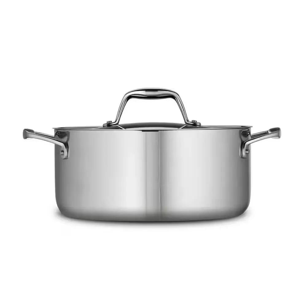 Stainless Steel Tri-Ply Clad 5-Quart Dutch Oven with Lid by HomePacific
