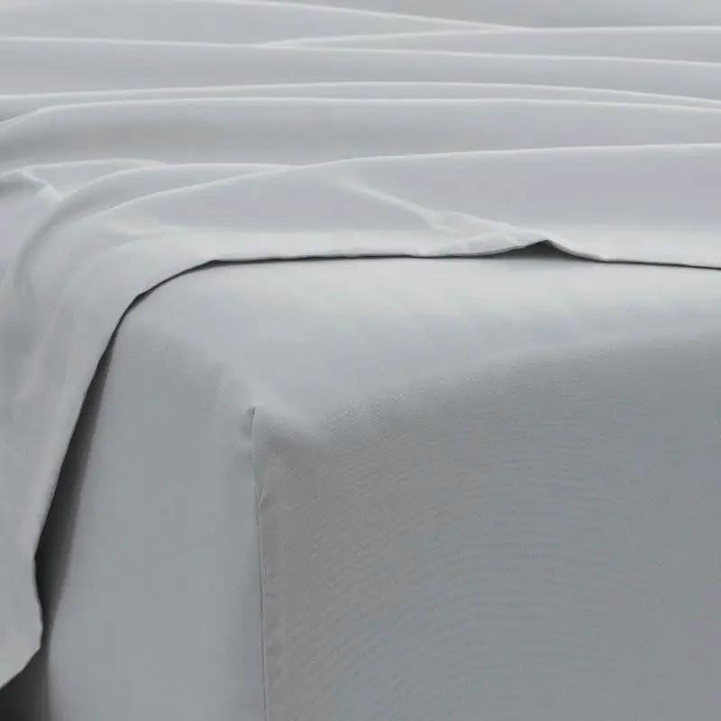 Full size Grey 6 Piece Wrinkle Resistant Microfiber Polyester Sheet Set by HomePacific
