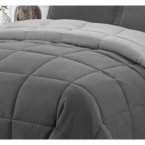 Full/Queen Traditional Microfiber Reversible 3 Piece Comforter Set in Grey by HomePacific