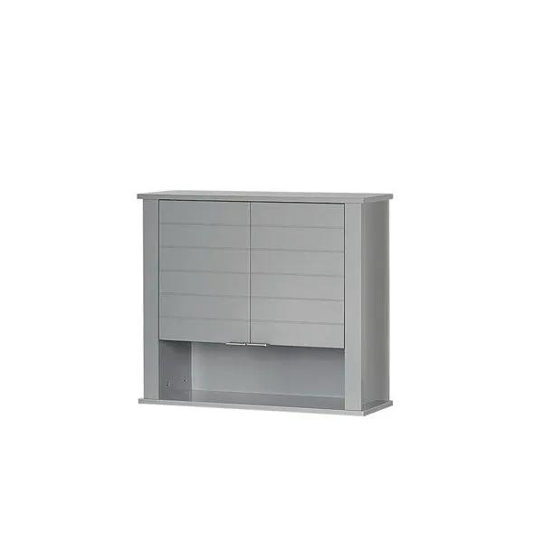 Gray 2 Door Wall Mounted Bathroom Storage Cabinet by HomePacific