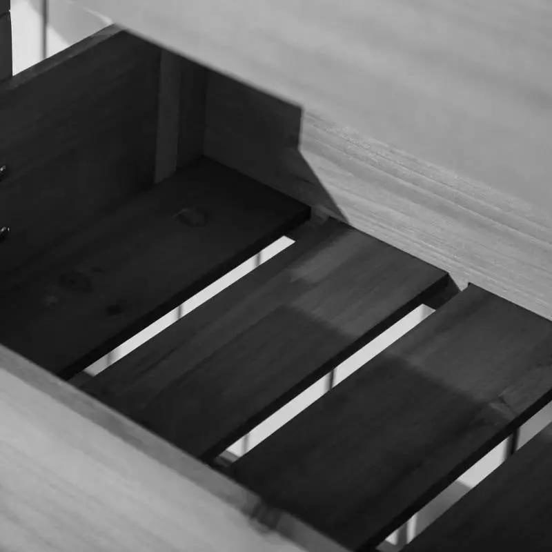 4 Tier Vertical Wooden Planter Box Raised Bed Grey by HomePacific