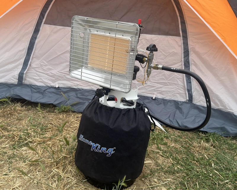Flame King 13,000 BTU Outdoor Portable Propane Tank Top Heater Igniter by Flame King Products