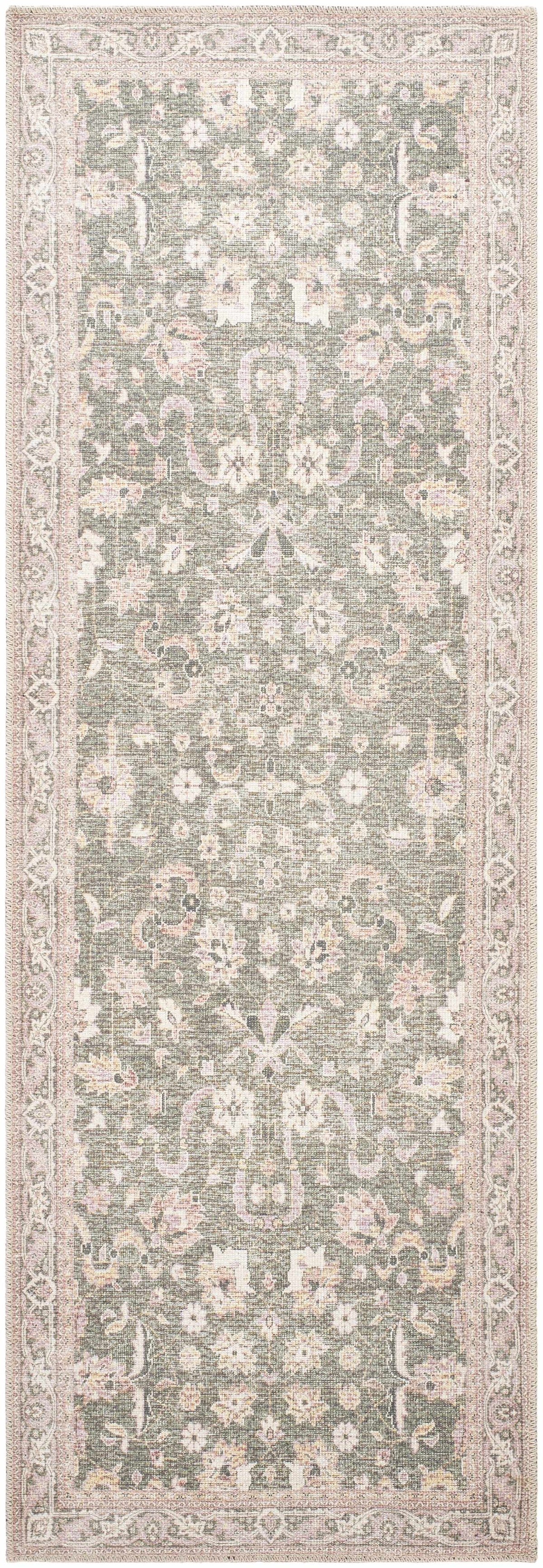 Alyson Vintage Flat Pile Washable Rug, photo 3 of 9
