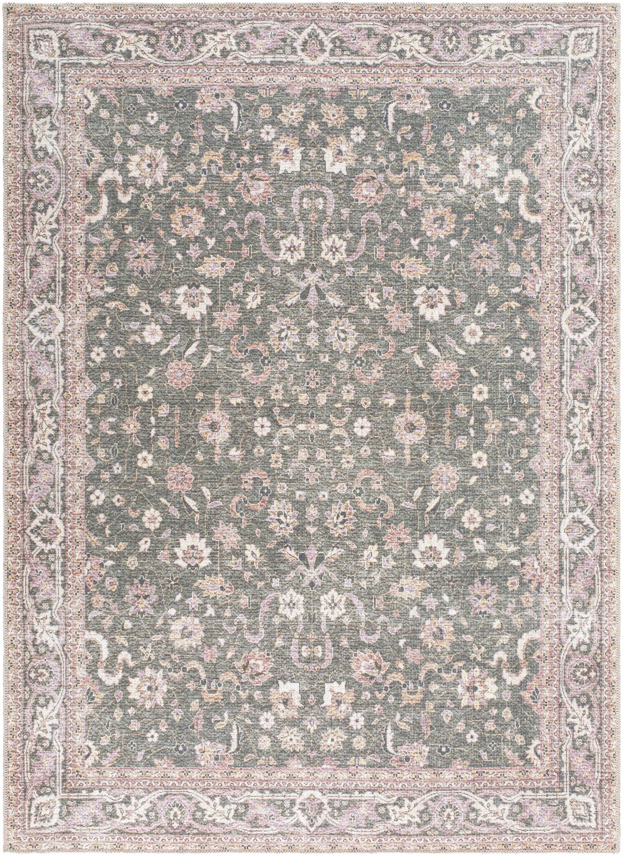 Alyson Vintage Flat Pile Washable Rug by Boutique Rugs