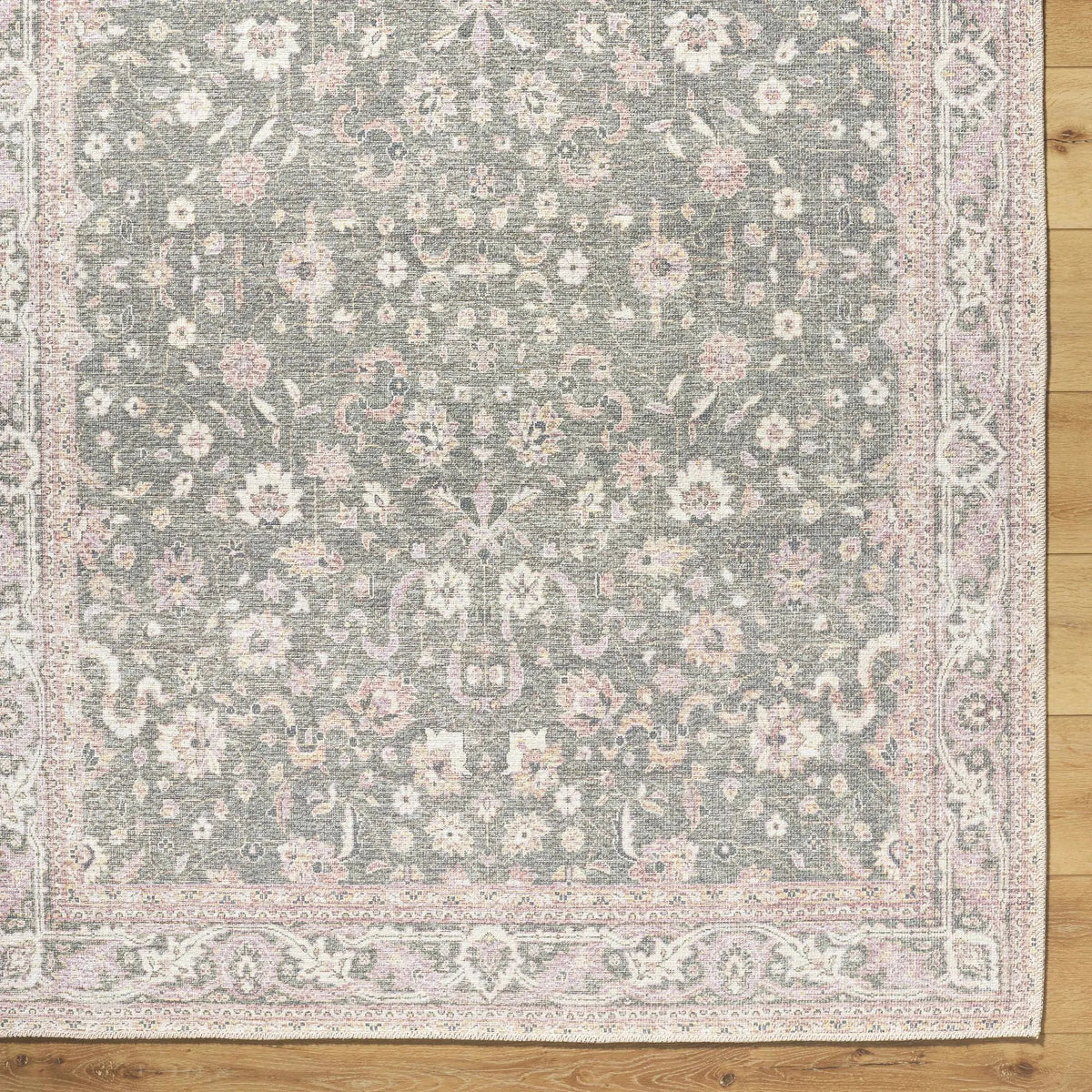 Alyson Vintage Flat Pile Washable Rug, photo 8 of 9