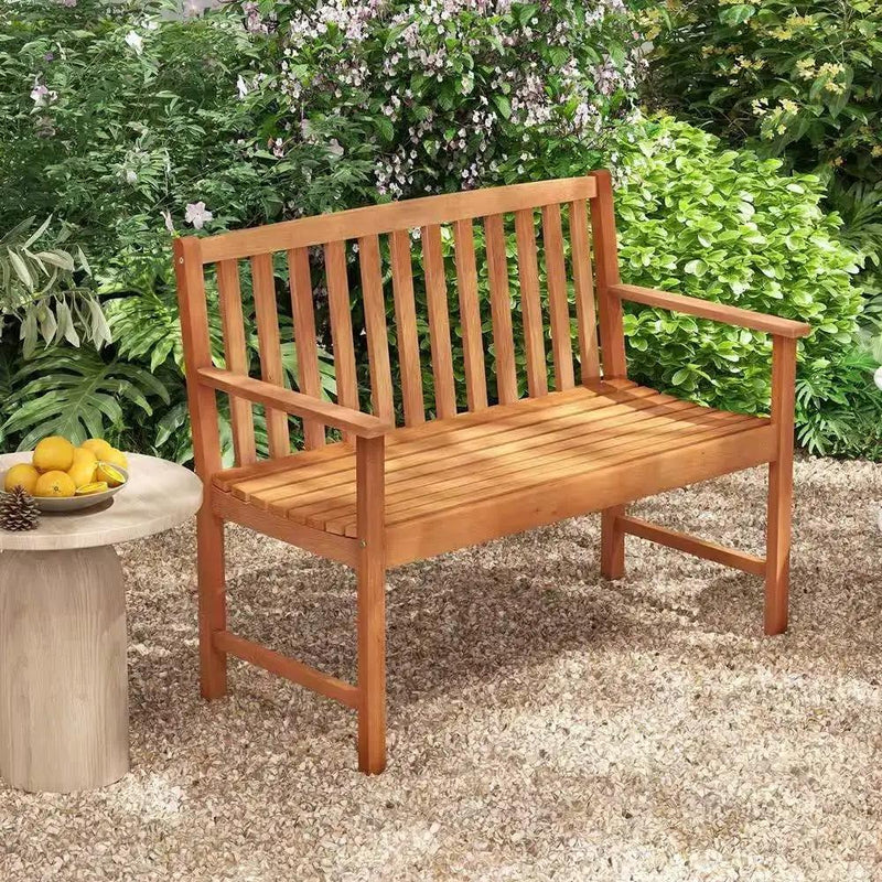Solid Wood 4-Ft. Outdoor Patio Garden Bench - 800 lbs. Weight Capacity by HomePacific