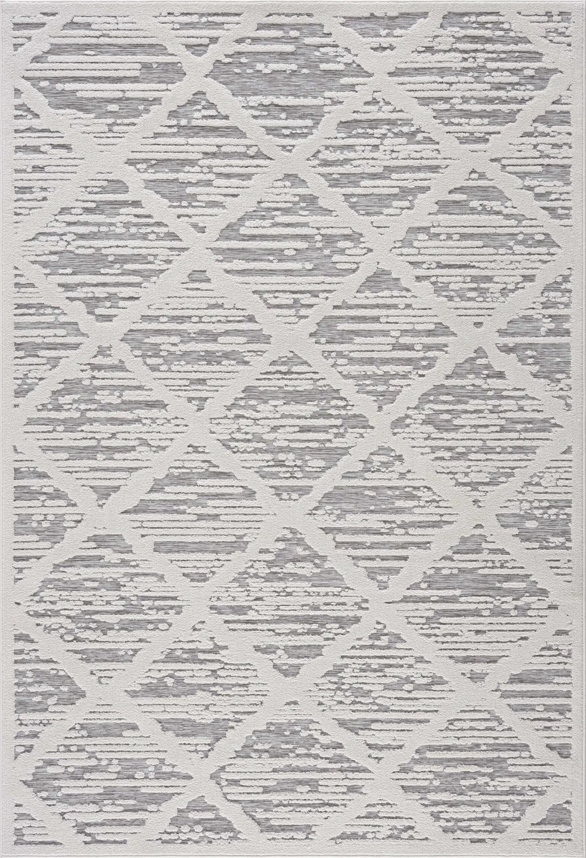 Gambang 3D Trellis Outdoor Area Rug - Clearance
