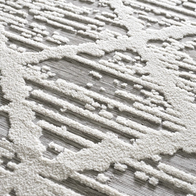 Gambang 3D Trellis Outdoor Area Rug - Clearance by Boutique Rugs