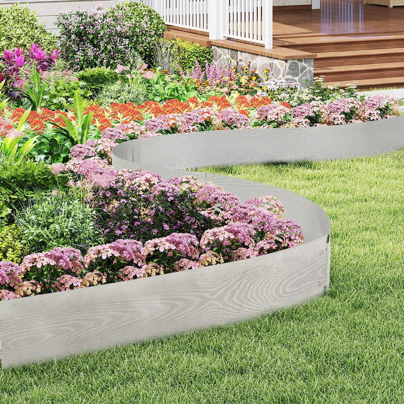 6-Pack 20 FT Galvanized Metal Landscape Edging for Lawn by DirectDeals
