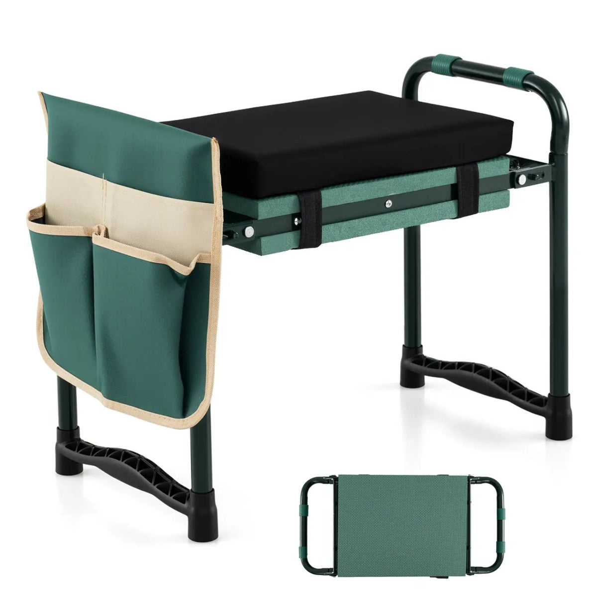 Garden Kneeler and Seat Foldable Gardening Stool with Wide EVA Foam Padding, photo 3 of 4