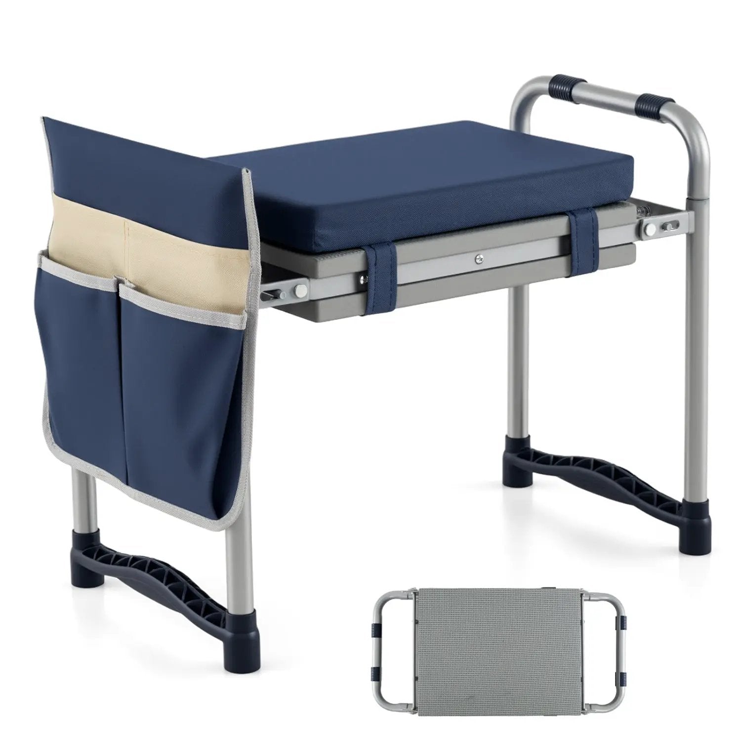 Garden Kneeler and Seat Foldable Gardening Stool with Wide EVA Foam Padding by DirectDeals