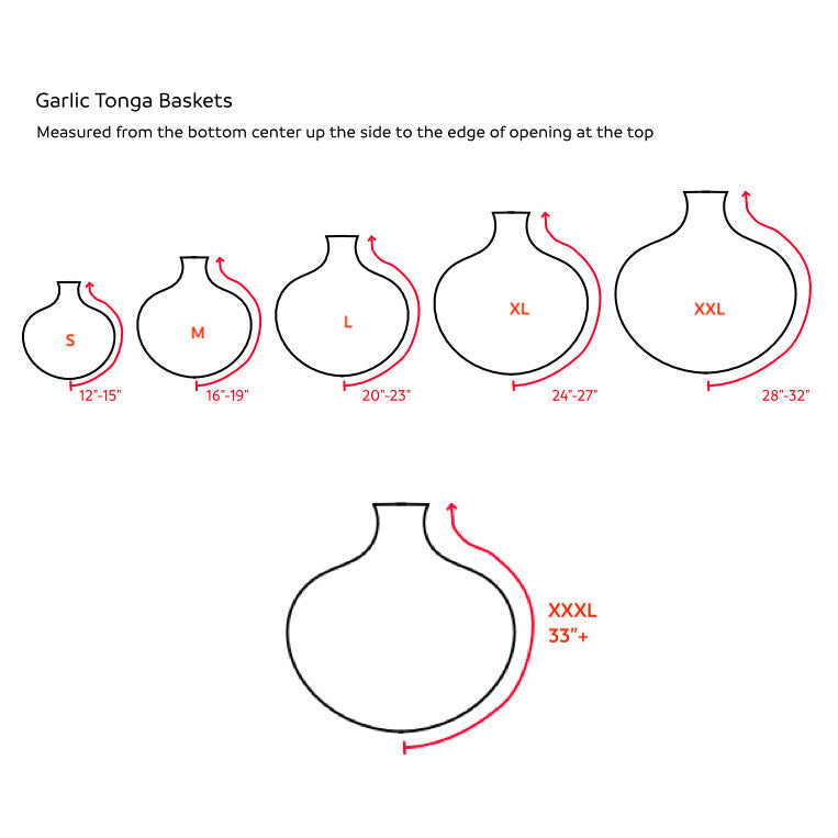 Garlic Tonga Sculptural Basket - XL, photo 5 of 5