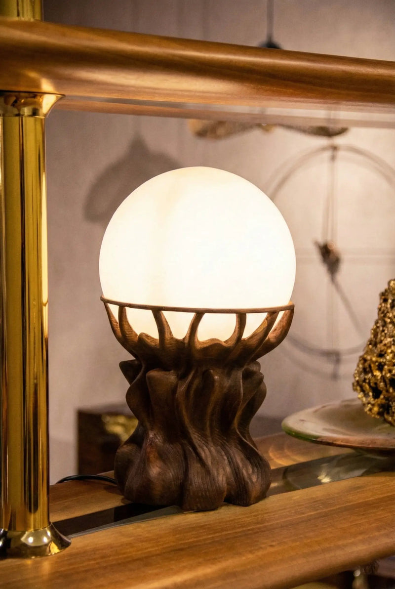 Handcrafted Solid Wood Table Lamp by Gizz