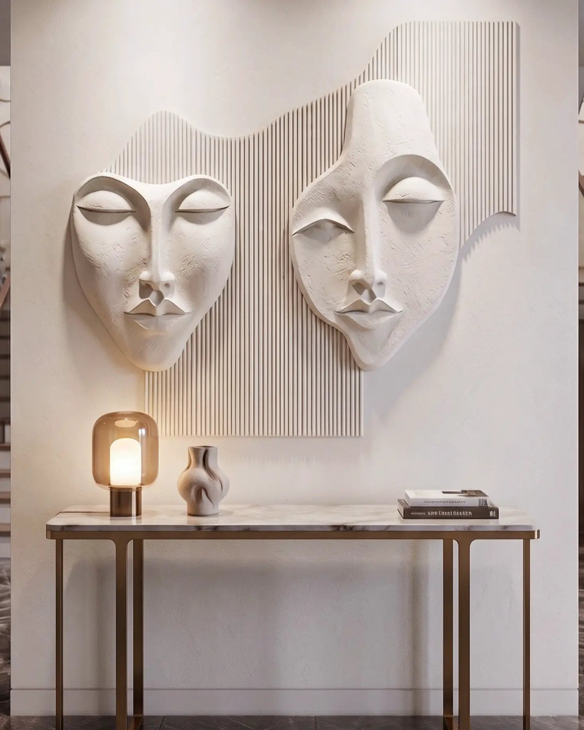 Wabi-Sabi 3D Face Wall Relief Art, photo 10 of 16