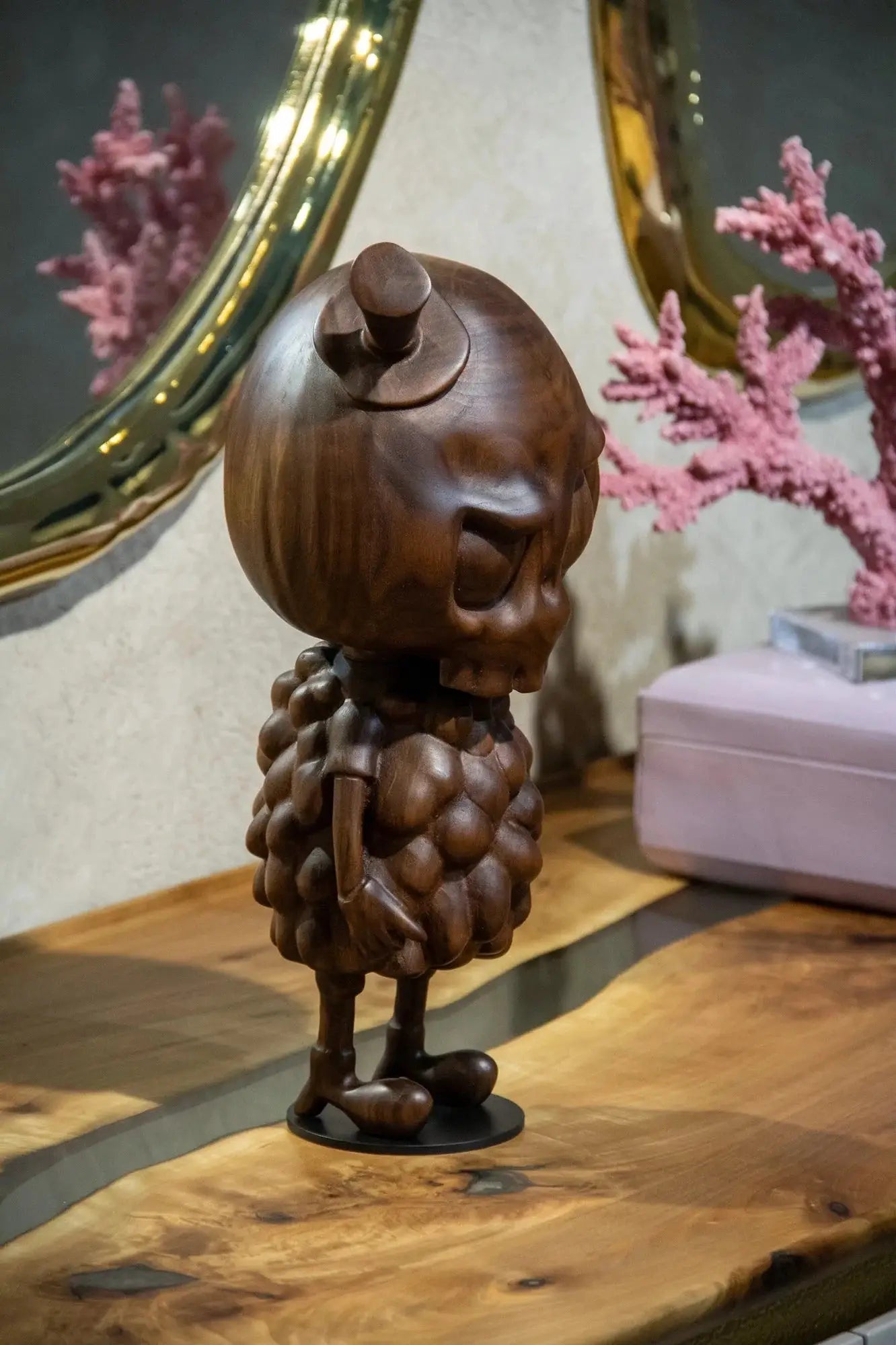 Handcrafted Tycoco Wooden Sculpture - 15" Tall by Gizz