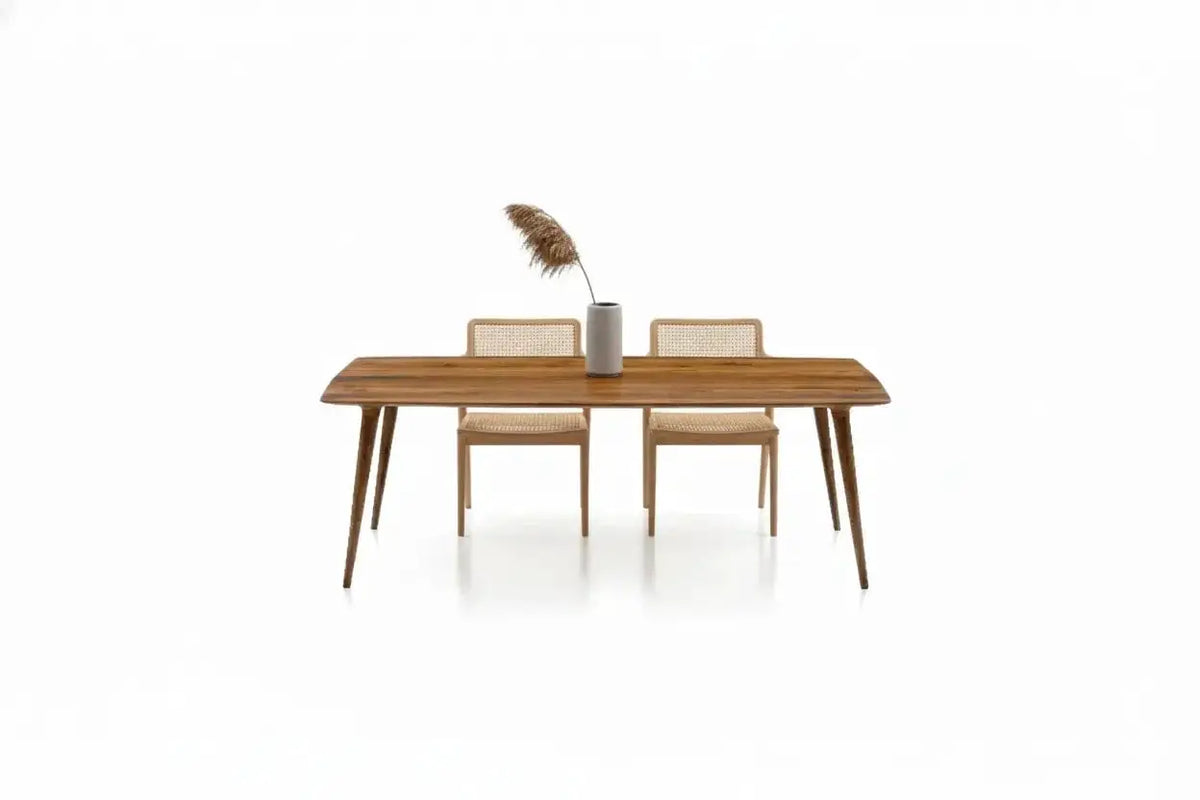 Edge Glued Hardwood Dining Table - Solid Kitchen Table, photo 7 of 15