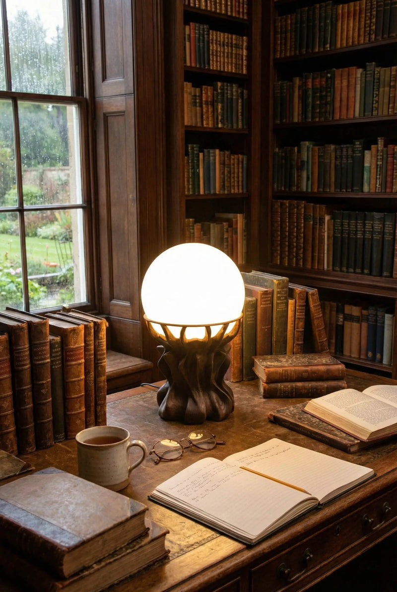 Handcrafted Solid Wood Table Lamp by Gizz