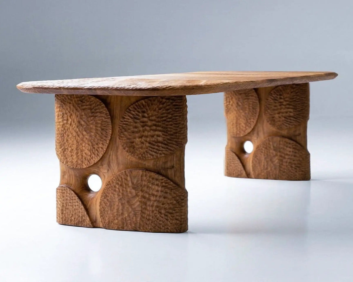 Hand-Carved Dining Table