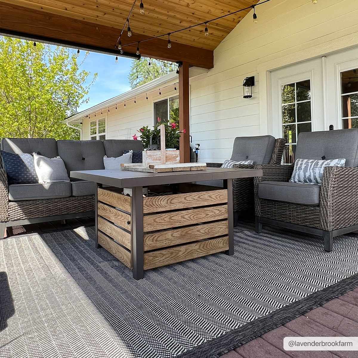 Genet Gray Outdoor Area Rug - Clearance, photo 2 of 6