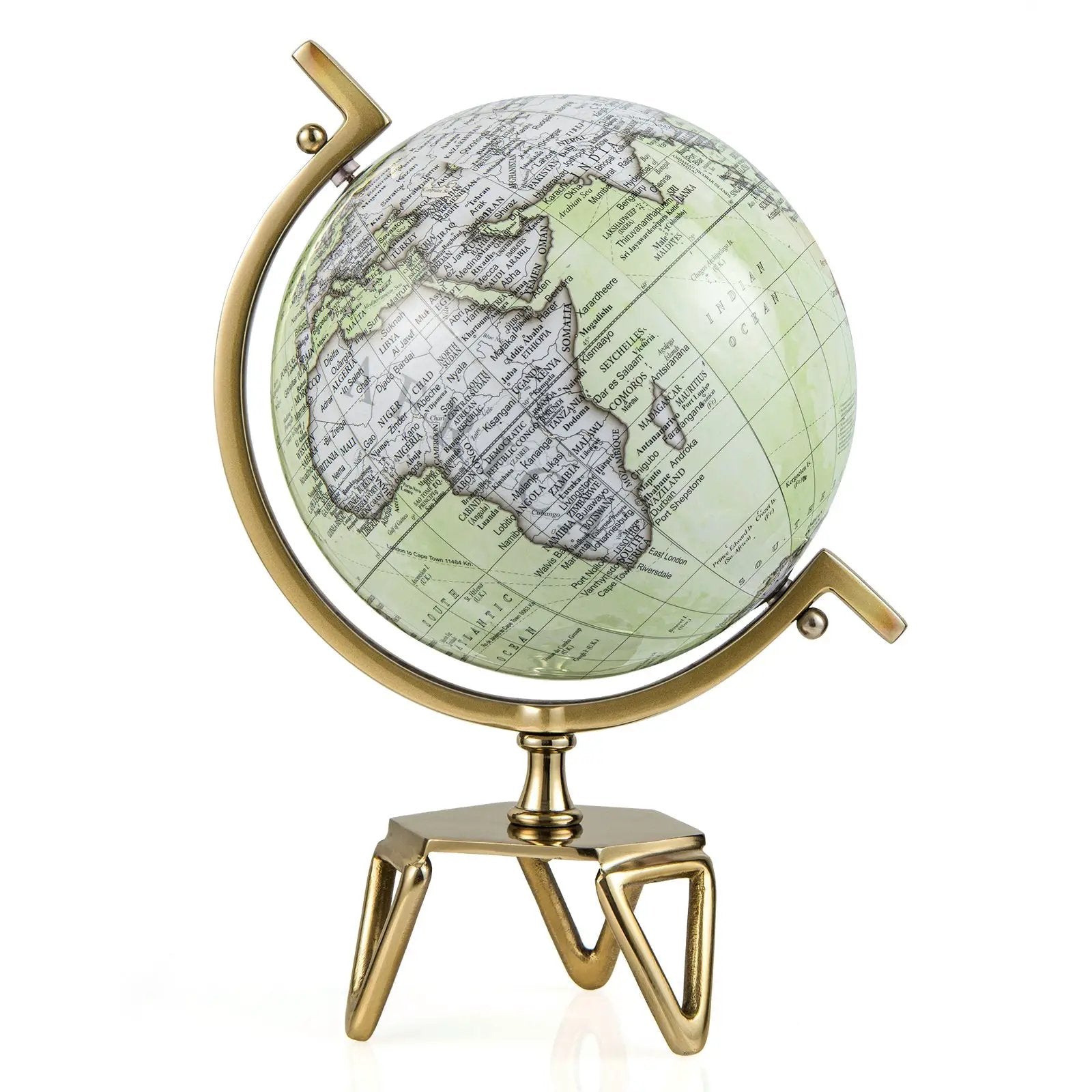 Educational Geographic 5/8/10 Inch World Globe with Triangle Metal Stand by DirectDeals