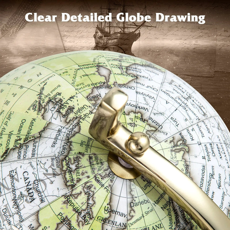 Educational Geographic 5/8/10 Inch World Globe with Triangle Metal Stand by DirectDeals
