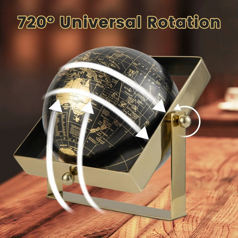 Geographic 6/ 8/ 10 Inch World Globe with Clear Printing and Square Frame by DirectDeals