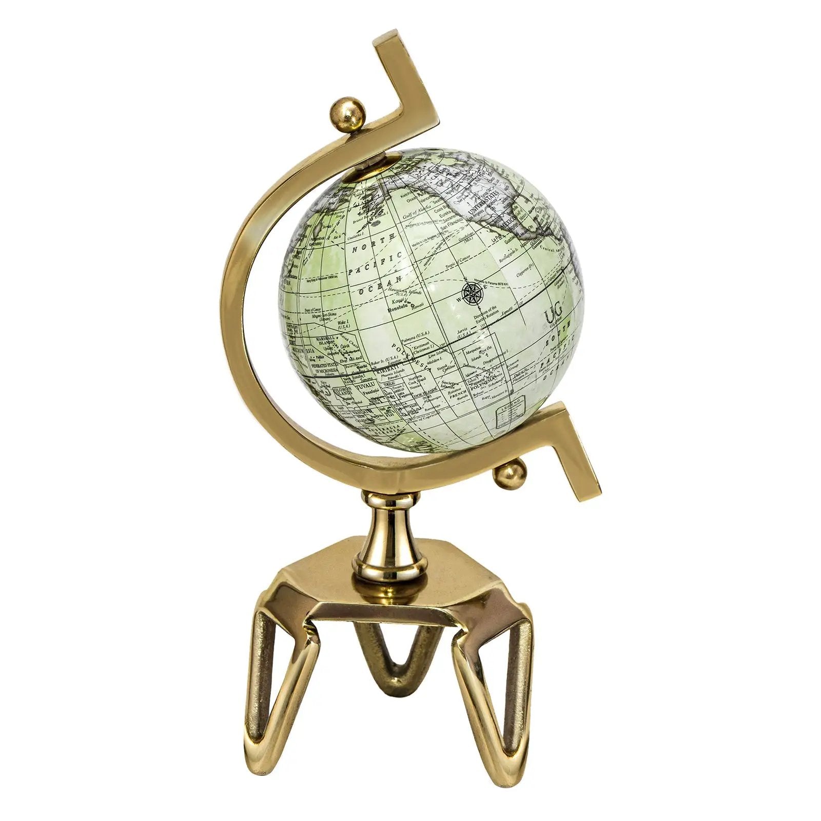 Educational Geographic 5/8/10 Inch World Globe with Triangle Metal Stand by DirectDeals