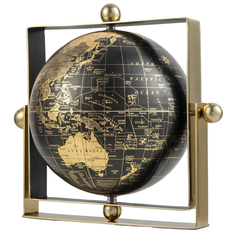 Geographic 6/ 8/ 10 Inch World Globe with Clear Printing and Square Frame by DirectDeals