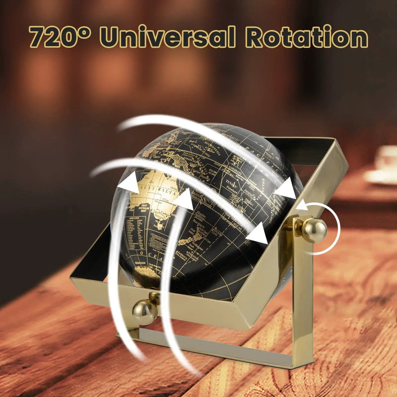 Geographic 6/ 8/ 10 Inch World Globe with Clear Printing and Square Frame by DirectDeals