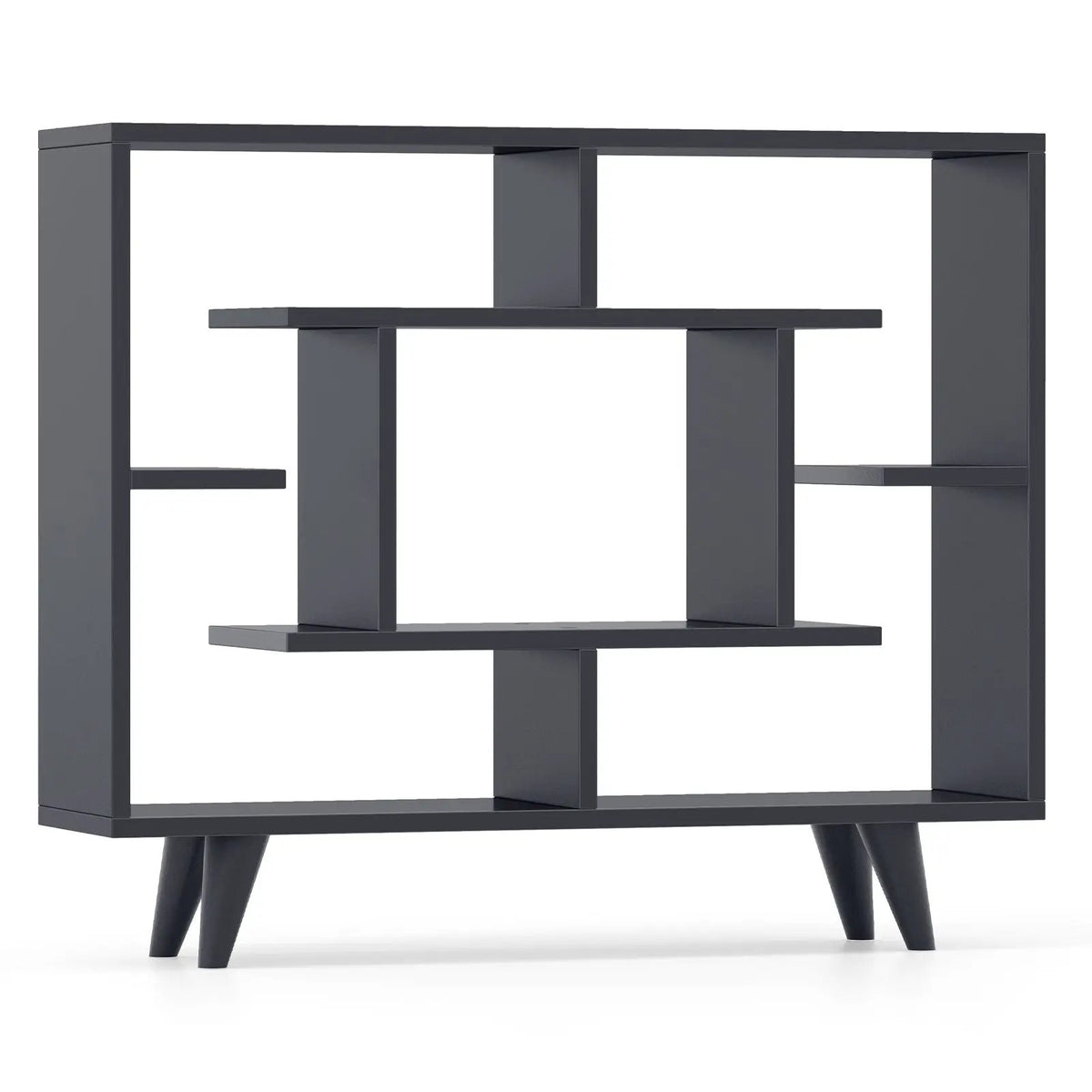 Geometric Bookcase with Anti-Tipping Kit and Storage Shelving Unit, photo 3 of 9