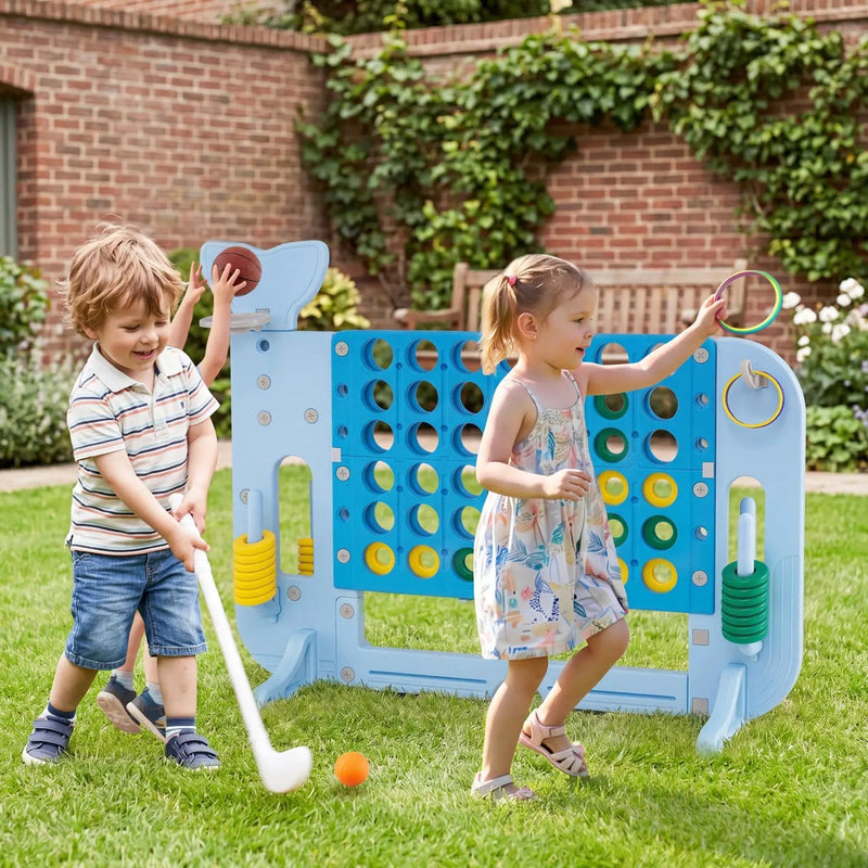 Giant 4-to-Score Game Set Jumbo Connect Four Game with Ring-toss by DirectDeals