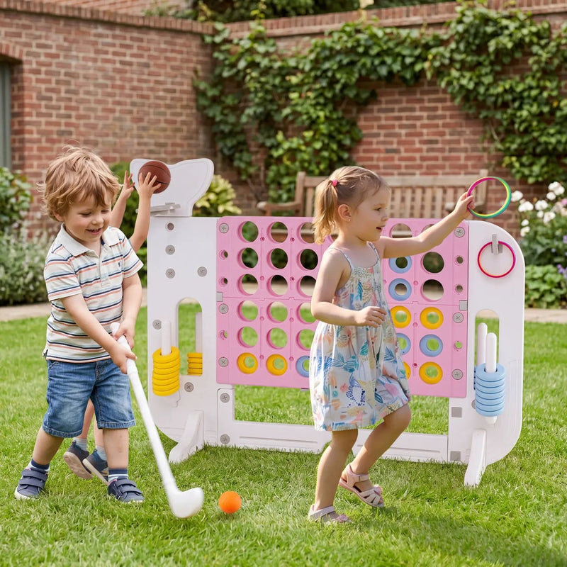 Giant 4-to-Score Game Set Jumbo Connect Four Game with Ring-toss by DirectDeals