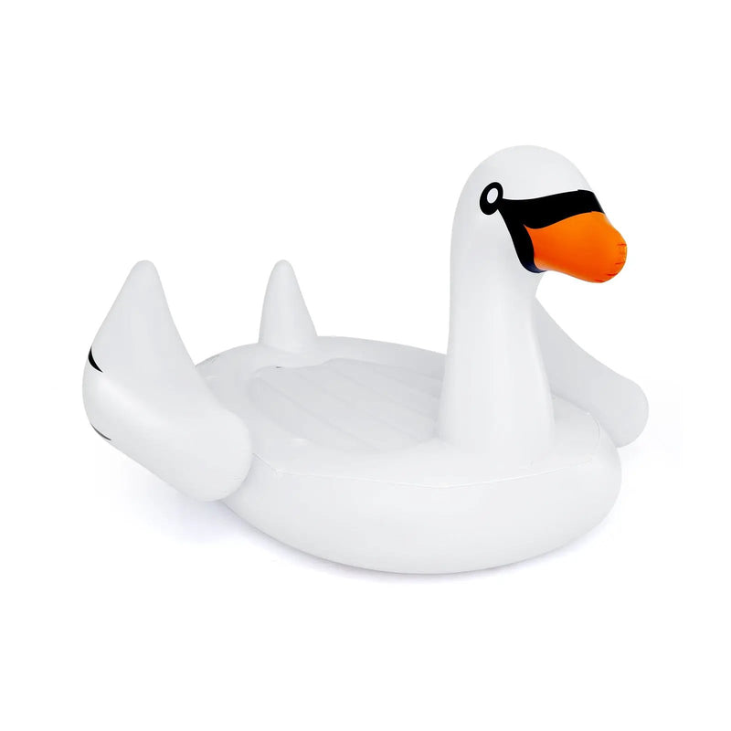 Giant Inflatable Swan Floating Island 4-Person Pool Float with 4 Cups Holders by DirectDeals