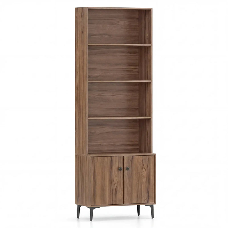 Giantex Bookshelf with Doors and 2 Anti-Tipping Kits for Home Office by DirectDeals