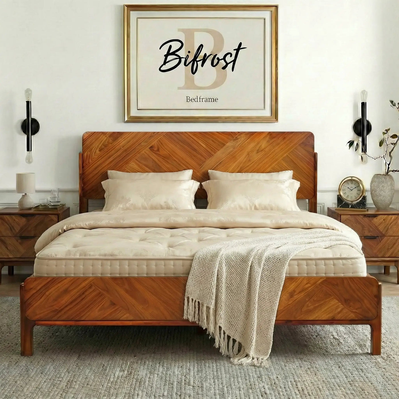 Bifrost Solid Wood Bed Frame by Megsu