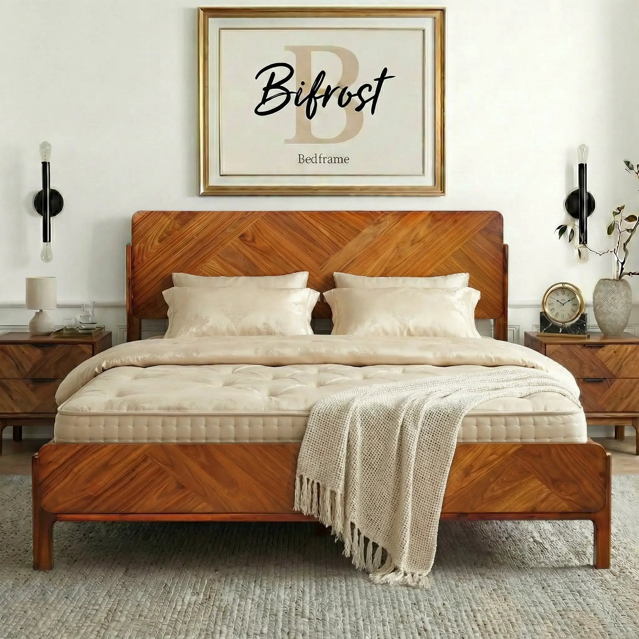 Bifrost Solid Wood Bed Frame by Megsu